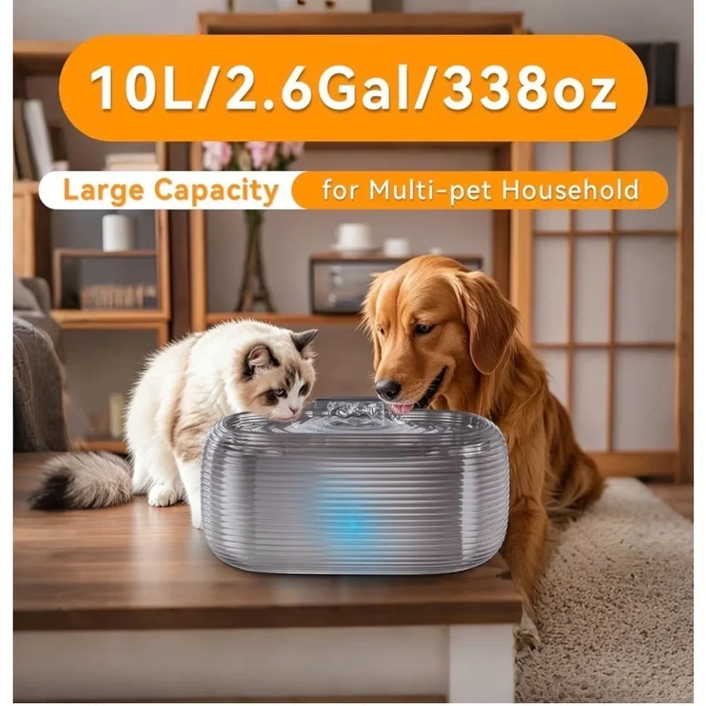 Dog Water Fountain for Large Dogs, Dog Fountain Water Bowl